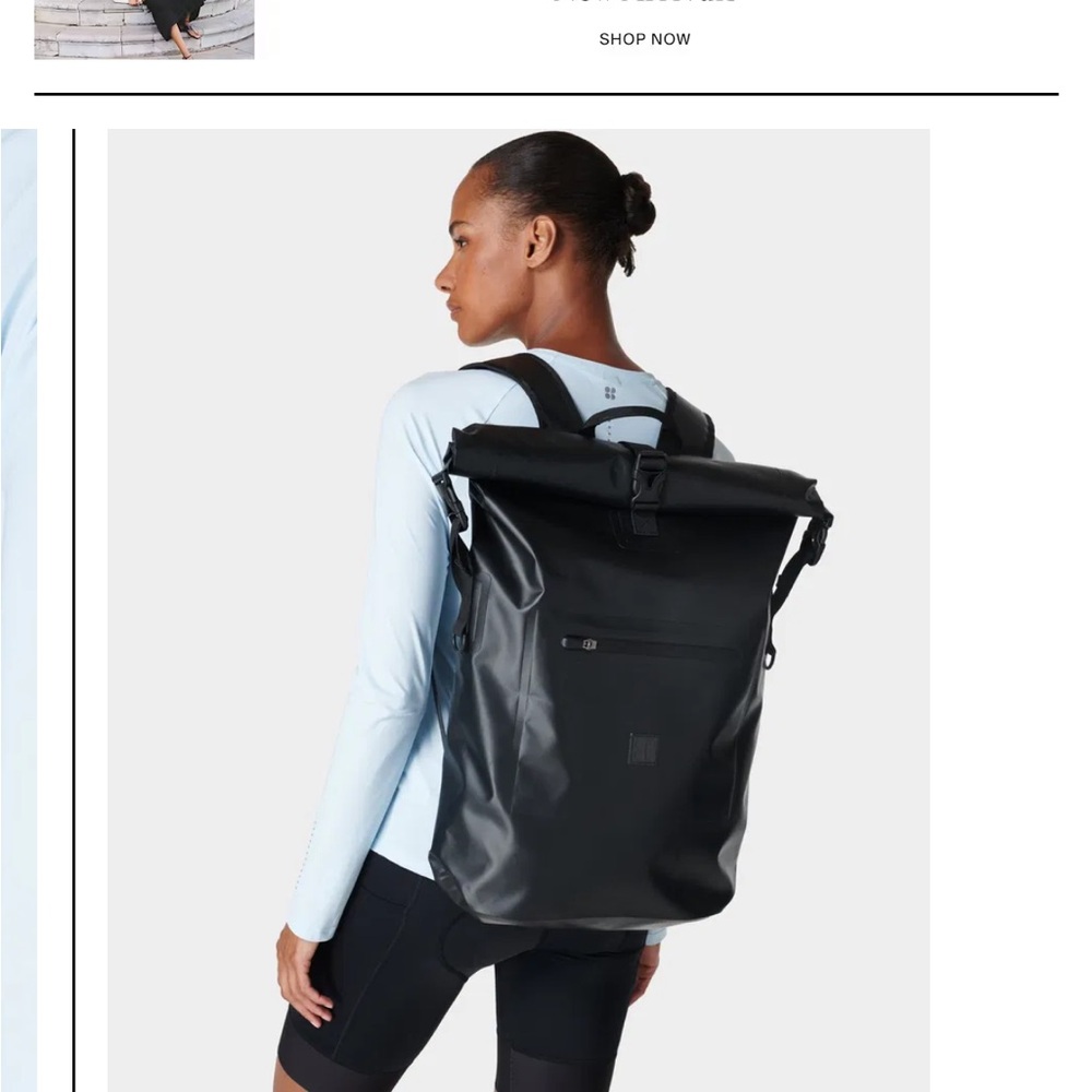Sweaty Betty Black Cycling Backpack